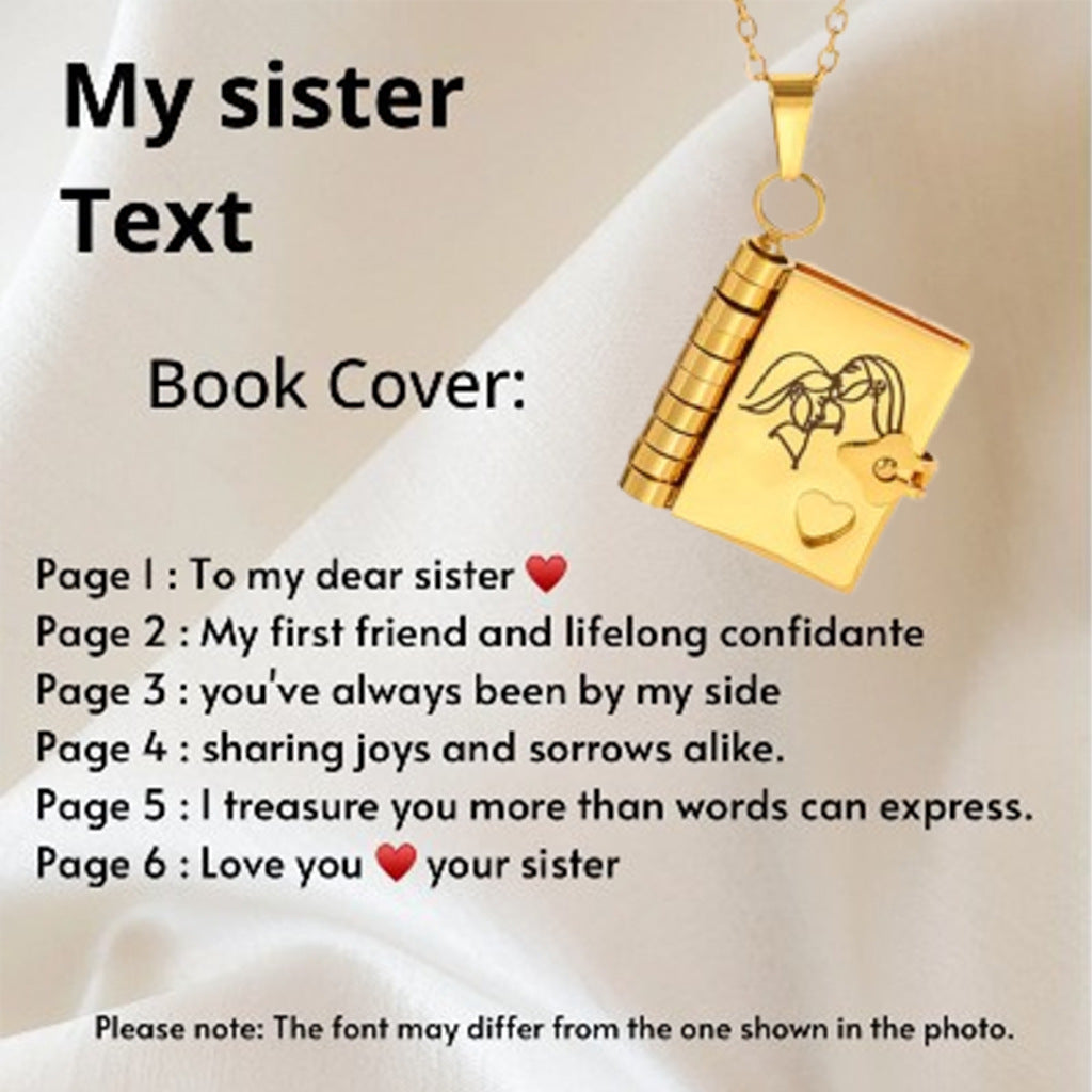 🔥🔥My Little Star Book Necklace for Daughter, Birthday Day Gift Graduation Jewelry of Love