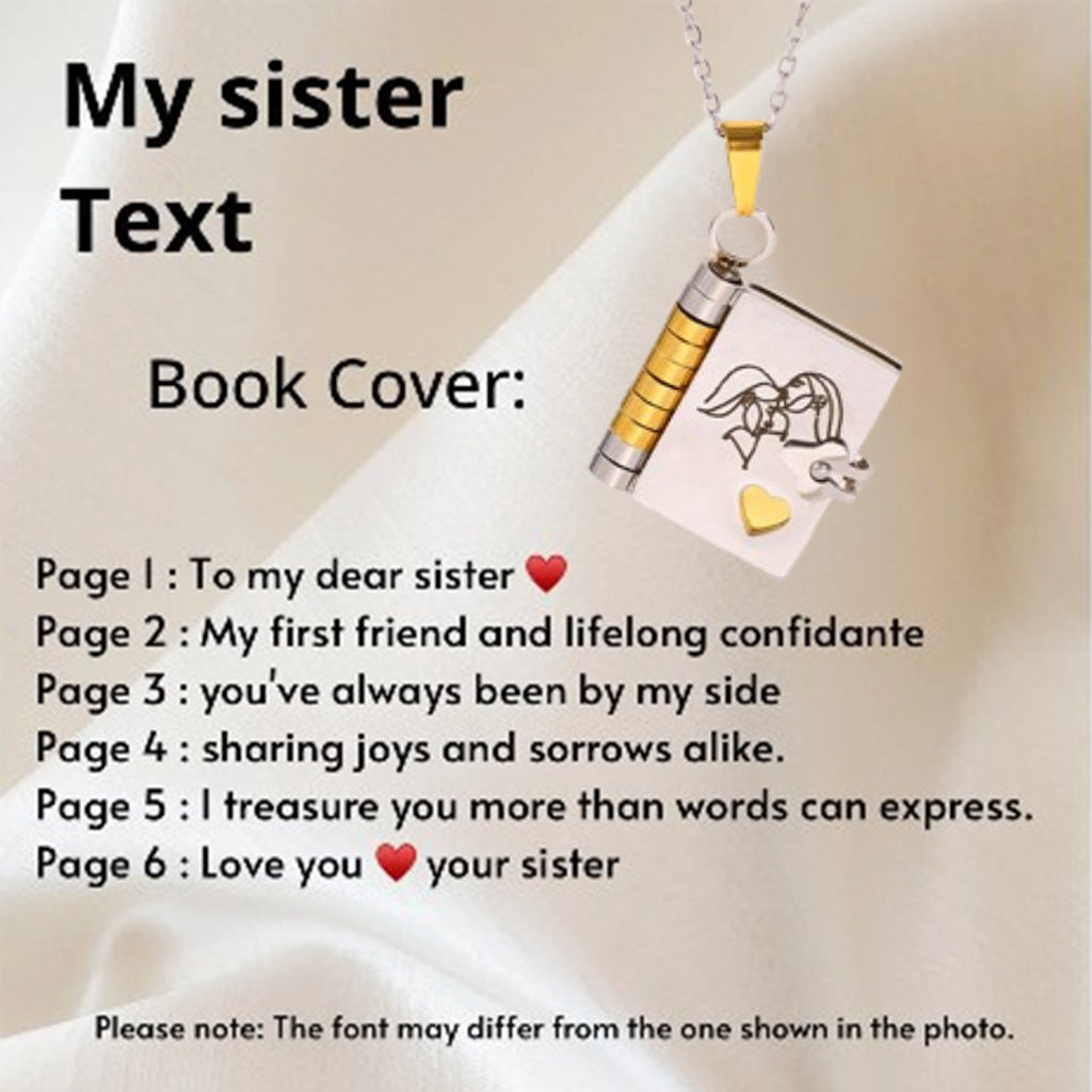 🔥🔥My Little Star Book Necklace for Daughter, Birthday Day Gift Graduation Jewelry of Love