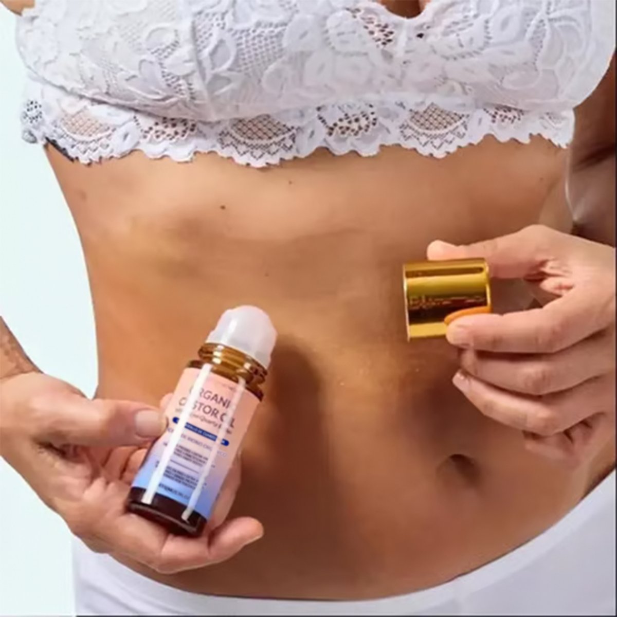 š#1 Best Seller ā°Organic Golden Castor Oil Roll-On with Rose Quartz