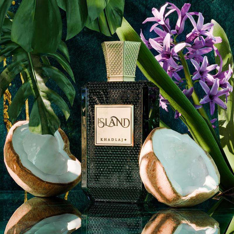 Khadlaj Island for Unisex Extrait de Parfum Spray, 3.4 Ounce