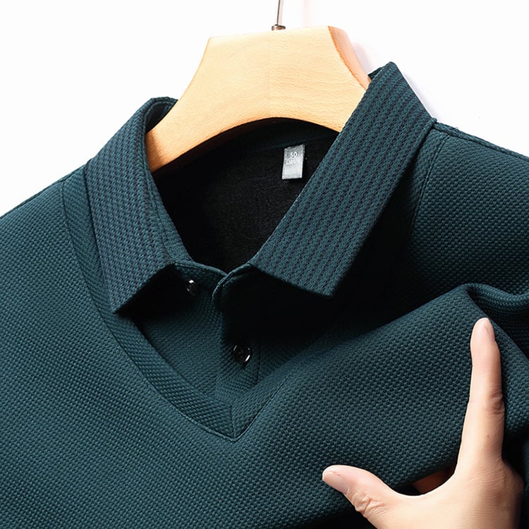 📢📢Flash Sale: Ending in 3 Hours!⏰⏰Striped Lapel Fake Two-piece Shirt
