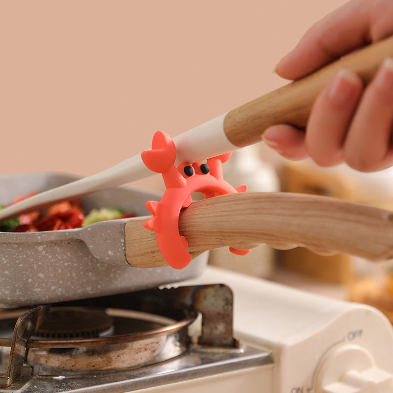 🎉 BUY 3 GET 2🎉🦀Creative Multifunctional Silicone Crab Utensil Holder🛒 FREE Kitchen's New Best Friend Fun and Functional!