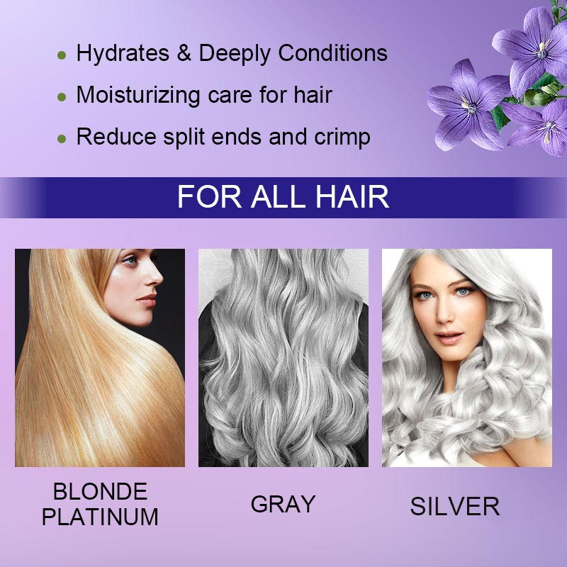 🎁✨Hot sale🔥Purple Keratin Hair Mask - Locks Color & Neutralizes Brass & Yellow Tones