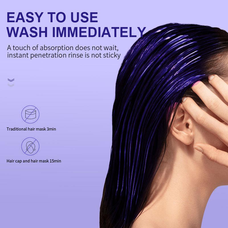 🎁✨Hot sale🔥Purple Keratin Hair Mask - Locks Color & Neutralizes Brass & Yellow Tones