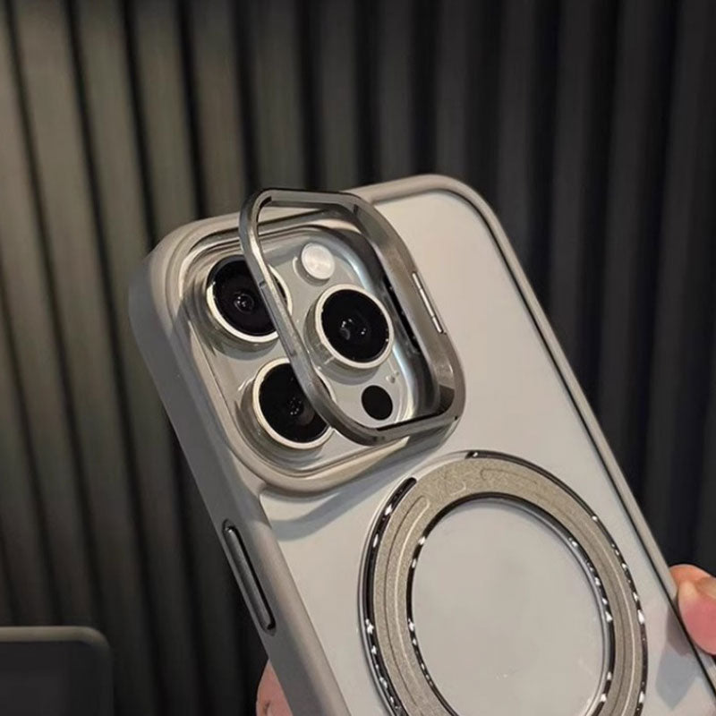 🔥Magnetic Phone Case with Hidden Brackets & Lens Films for iPhone