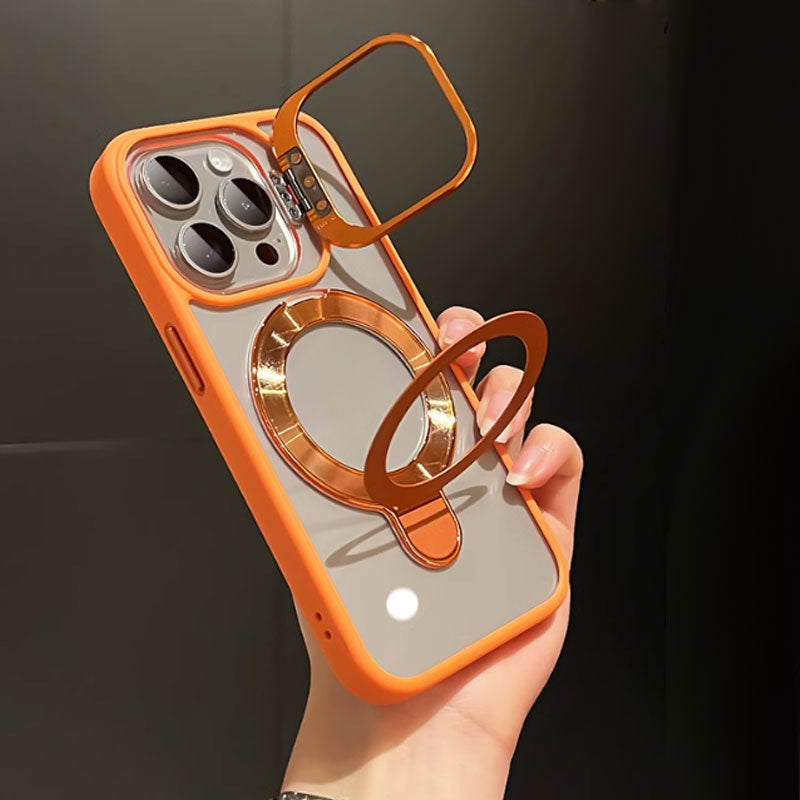 🔥Magnetic Phone Case with Hidden Brackets & Lens Films for iPhone