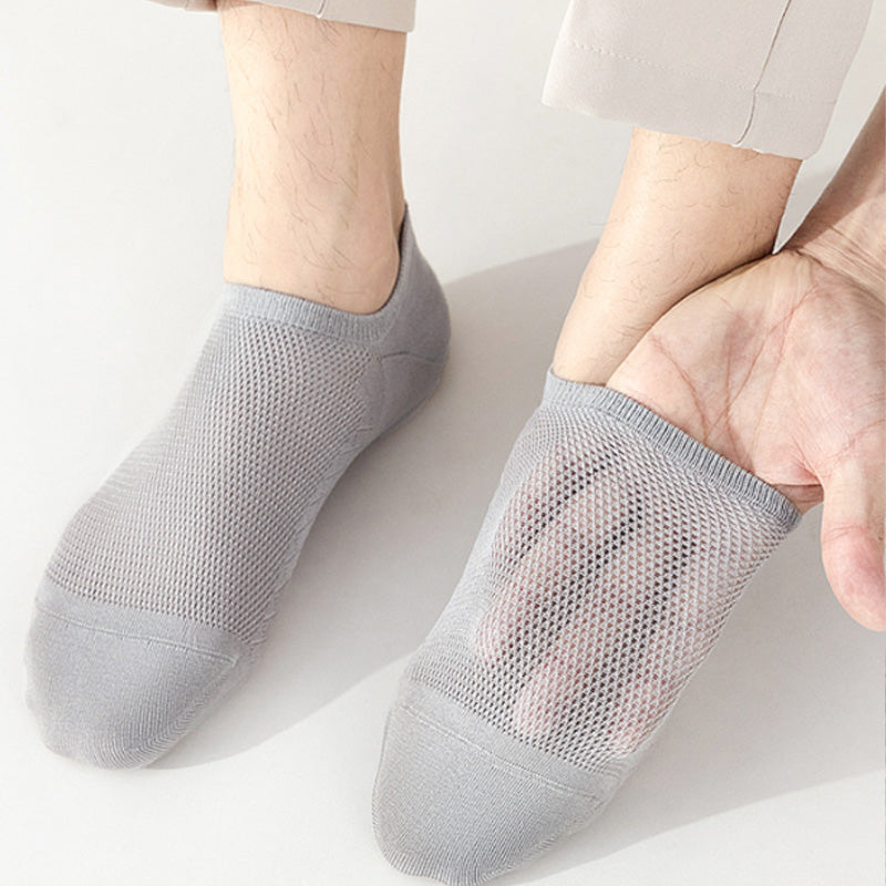 🔥Effen mesh sokken voor heren – ademend, vochtafvoerend voor de hele dag comfort