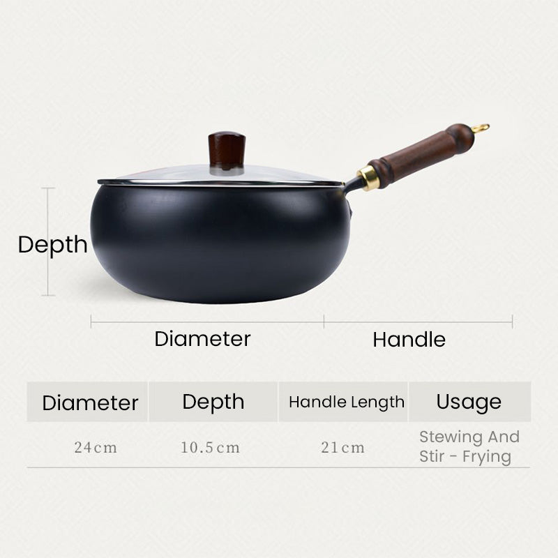 🍳Flash Sale🔥Professional-Grade Uncoated Iron Pot⏳🚀50% OFF Today