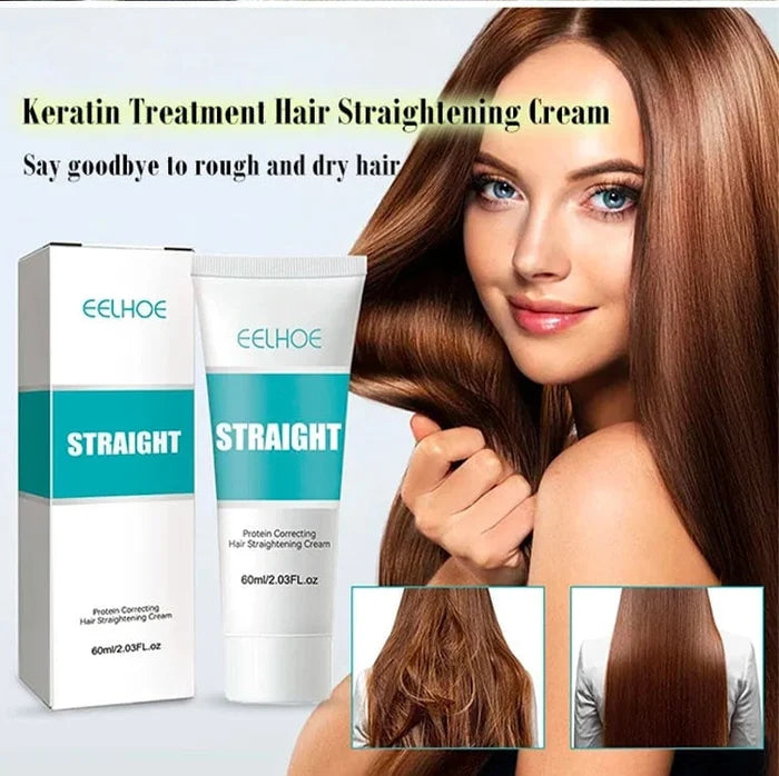 Silk and Keratin Treatment Hair Straightening Cream