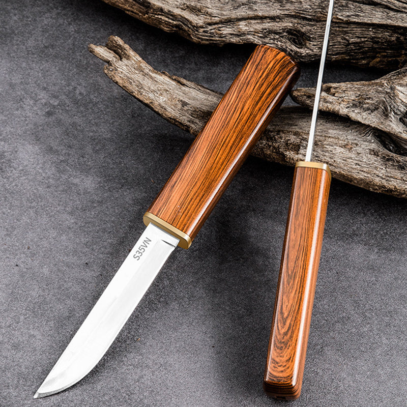 🔥 LAST DAY -BUY 2 GET 1 FREE 🔥 2-in-1 Double Knife Set with Wooden Handle