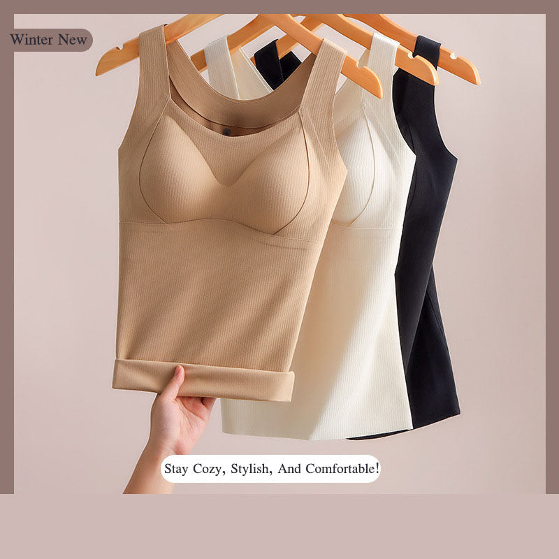 💜 LAST DAY PROMOTION - 50%OFF 💜Women's Thermal Tank Tops With Built-in Bra