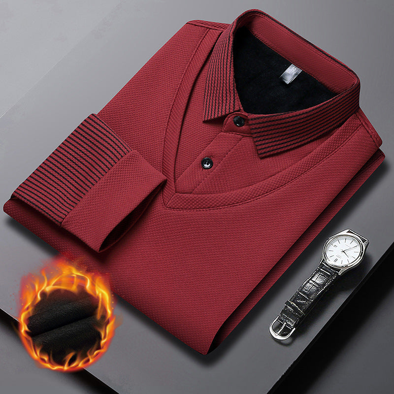 📢📢Flash Sale: Ending in 3 Hours!⏰⏰Striped Lapel Fake Two-piece Shirt