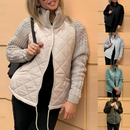 🔥Women’s Knit Patchwork Puffy Jacket🔥🧷