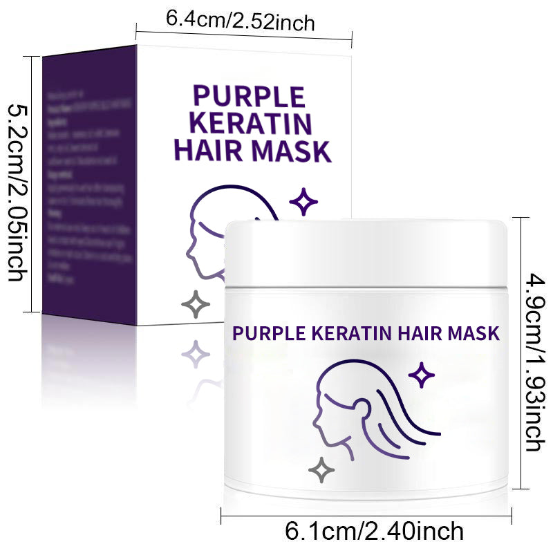 🎁✨Hot sale🔥Purple Keratin Hair Mask - Locks Color & Neutralizes Brass & Yellow Tones