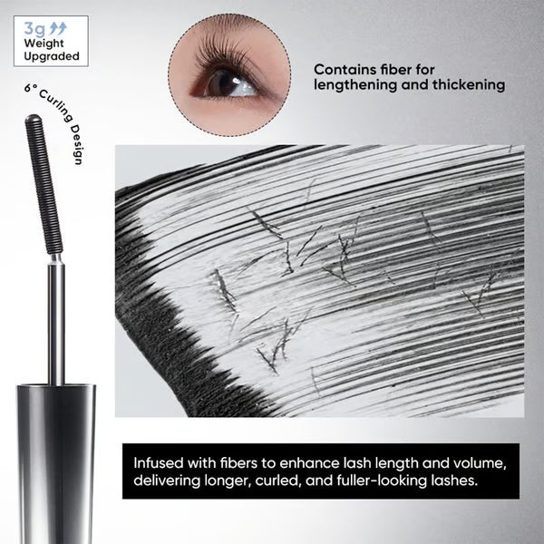 ⏳LAST DAY BUY 2 GET 1 FREE!!!⏰24 HR Waterproof 3D Natural Curling & Extension Eyelash Iron Mascara