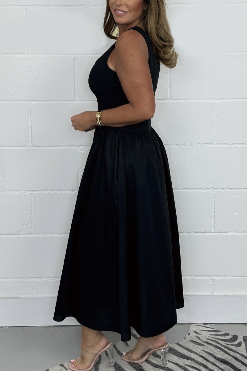 💜 LAST DAY PROMOTION - 50%OFF 💜Women's Casual Solid Color Sleeveless Dress
