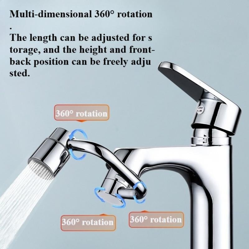 🔥HOT SALE 49% OFF🎁🚰 Upgrade Your Washing Routine✨ TTZZ 1440° Rotatable Faucet Aerator Extension - For Effortless, All-Angle Control!