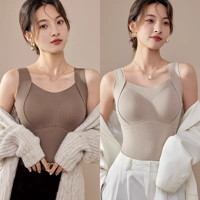 💜 LAST DAY PROMOTION - 50%OFF 💜Women's Thermal Tank Tops With Built-in Bra