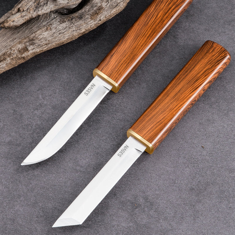 🔥 LAST DAY -BUY 2 GET 1 FREE 🔥 2-in-1 Double Knife Set with Wooden Handle