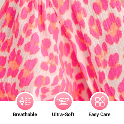 🎨Nieuw binnen 50% korting💥V-hals jurk met print voor dames – Zomerse penseelstreken🌺