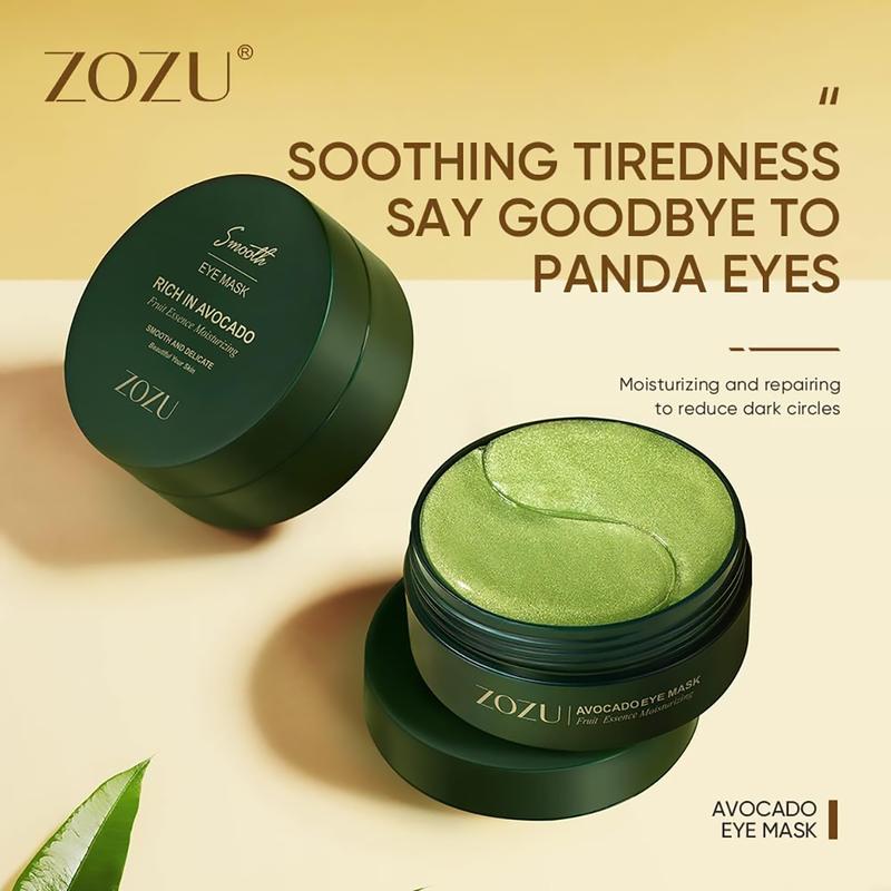 [Taren Cosmetics]Avocado Moisturizing Collagen Eye bagMask,60pcs/set Under Eye Mask, Eye Care Product for Dark Eye Bags, Skin Care  Gift Moisturizer Hydrating Comfort