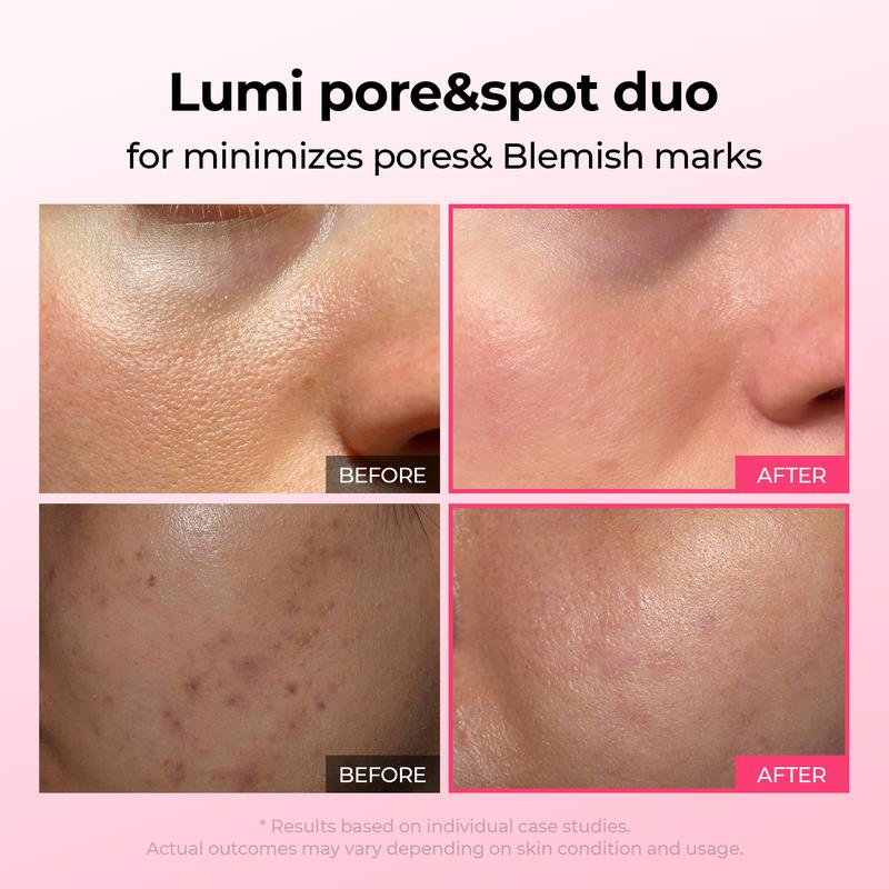 [Dr.Melaxin Official Shop]Lumi Pore & Spot Care Duo | Shrinks Pores & Fades Blemish Marks | Cyano Pink Spicule Serum + Picotonic Shot Ampoule