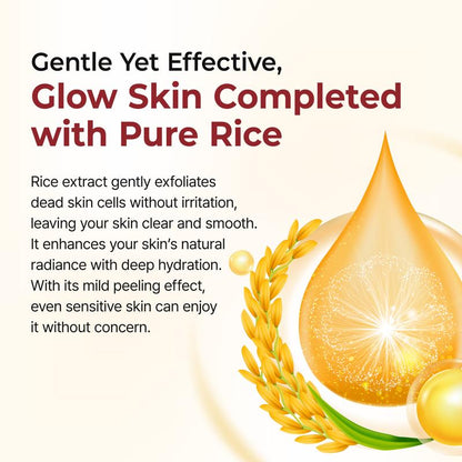 [Dr.Melaxin Official] Peel Shot Glow Rice Ampoule Duo - Serums for Brightening, Exfoliating, and Moisturizing - Suitable for All Skin Types