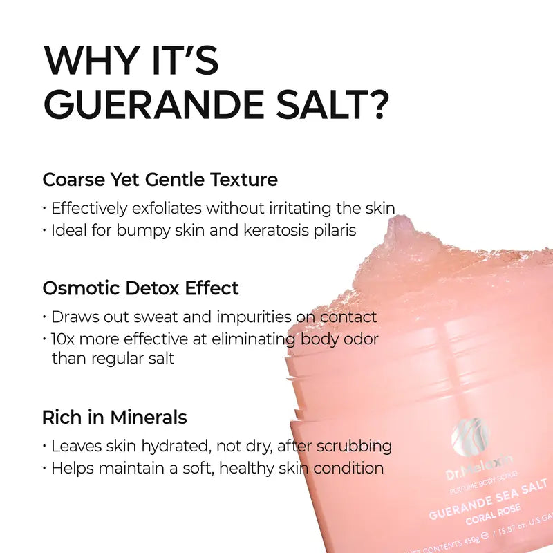 [Dr.Melaxin] Guerande Sea Salt Perfume Body Scrub | Gentle Exfoliation, Skin Barrier Protection | Korean Cosmetics