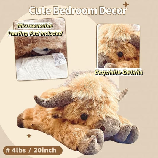 🎁Nice Gift🧸Cute Cartoon Highland Cow Stuffed Toy