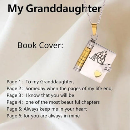 🔥🔥My Little Star Book Necklace for Daughter, Birthday Day Gift Graduation Jewelry of Love