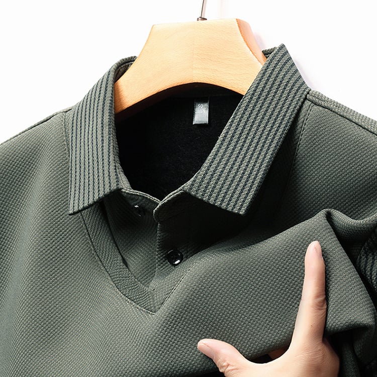 📢📢Flash Sale: Ending in 3 Hours!⏰⏰Striped Lapel Fake Two-piece Shirt