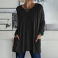 🔥Limited stock available 50% OFF🔥Women's Round Neck Long Sleeve Loose Pocket T-Shirt