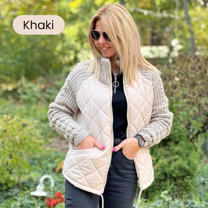 🔥Women’s Knit Patchwork Puffy Jacket🔥🧷