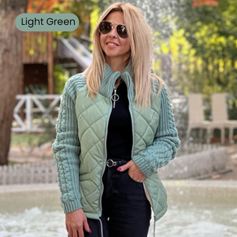 🔥Women’s Knit Patchwork Puffy Jacket🔥🧷