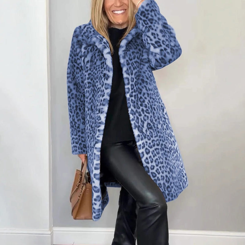 🎉Winter Hot Sale 49% Off🌹Women's Leopard Print Mid-Length Jacket🥰Free Shipping