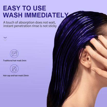 🎁✨Hot sale🔥Purple Keratin Hair Mask - Locks Color & Neutralizes Brass & Yellow Tones