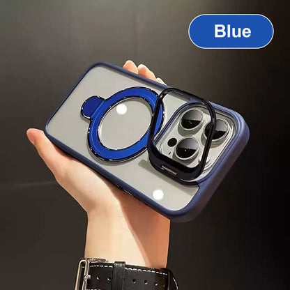 🔥Magnetic Phone Case with Hidden Brackets & Lens Films for iPhone