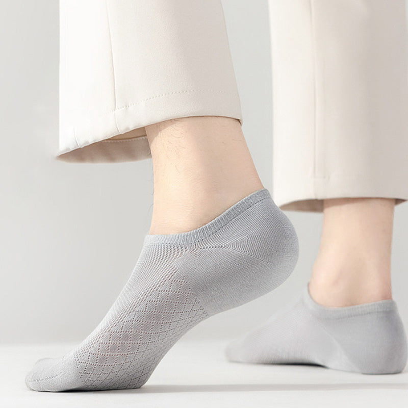 🔥Effen mesh sokken voor heren – ademend, vochtafvoerend voor de hele dag comfort