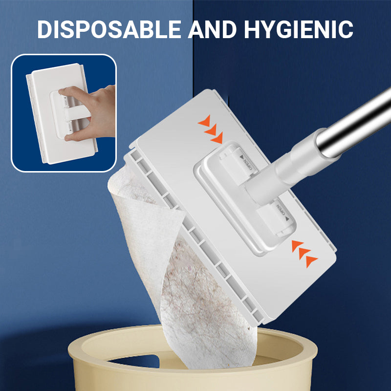 💦Last Day Sales 49% OFF🧹Disposable Dust Mop with 4 Reusable Cloths