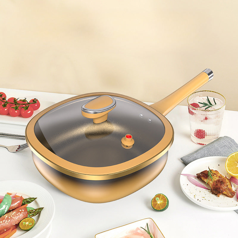 ⏳LIMITED TIME SAVR 50% & FREE SHIPPING🥳⏰12in Titanium Alloy Non-Stick Pot with Lid